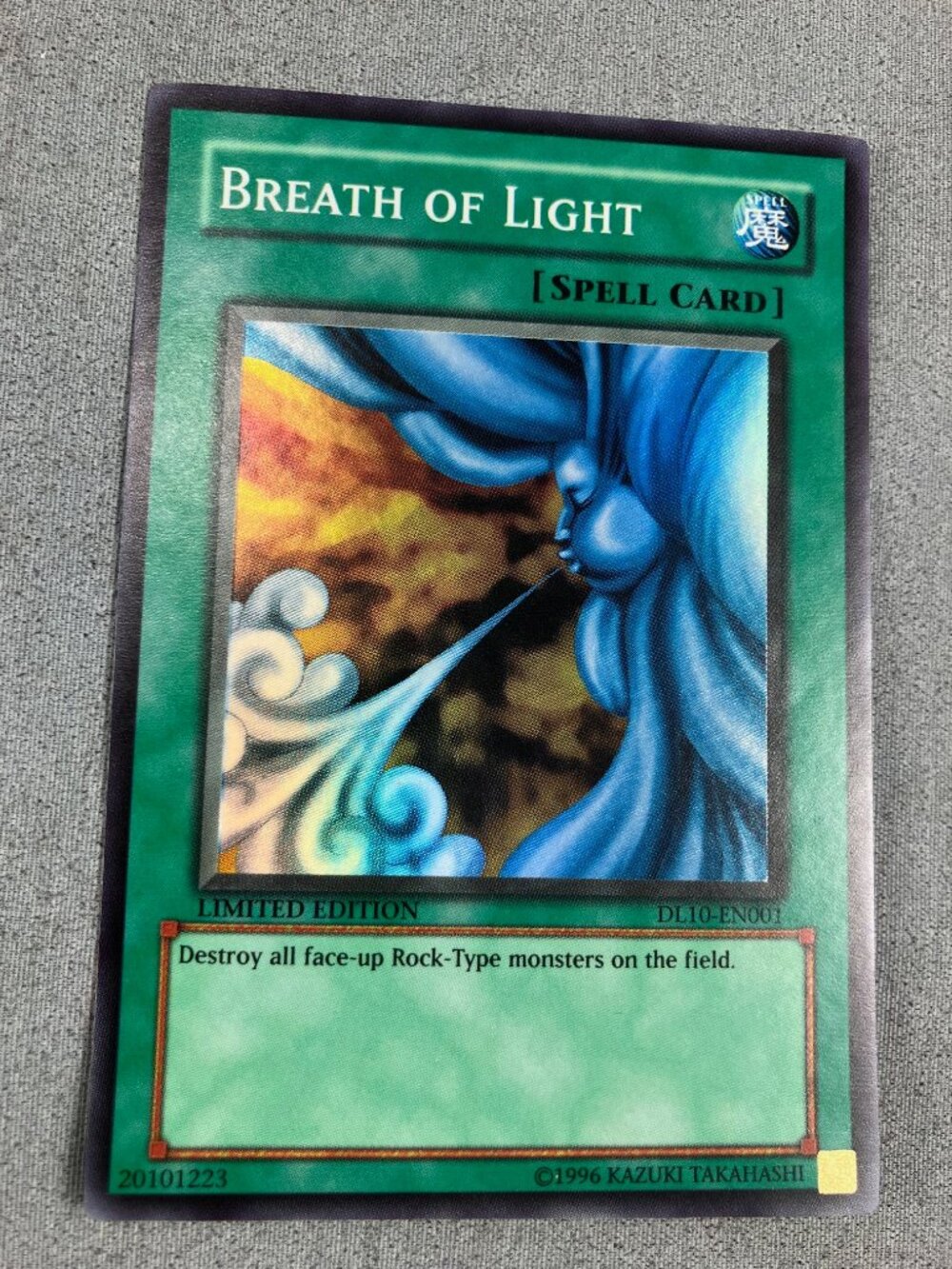 NM Breath of Light DL10-EN001 Super Rare Ltd Edition Yugioh Duelist League Promo